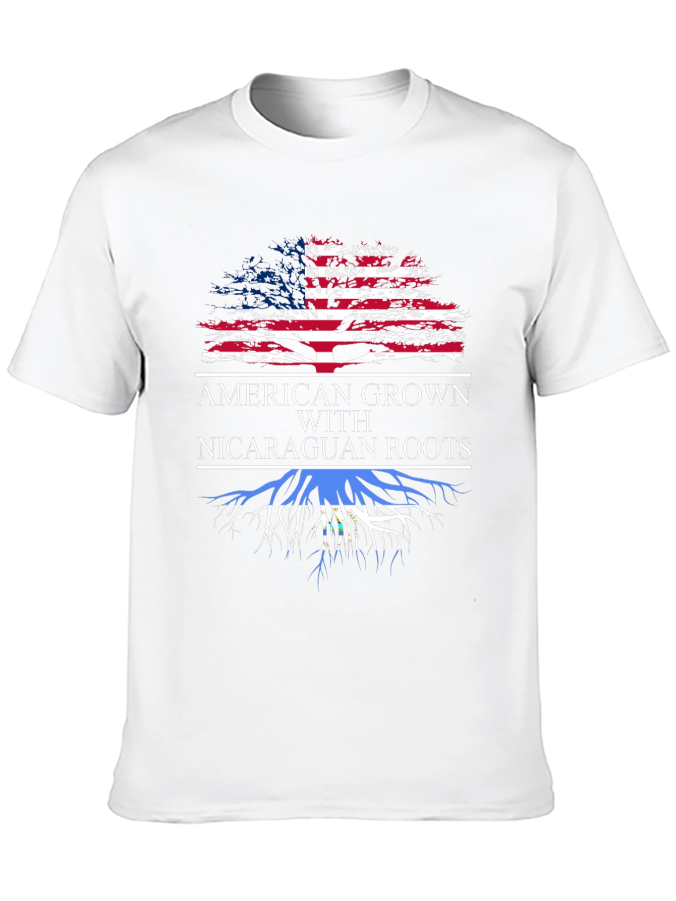 American Grown Nicaraguan Roots Graphic T-Shirt