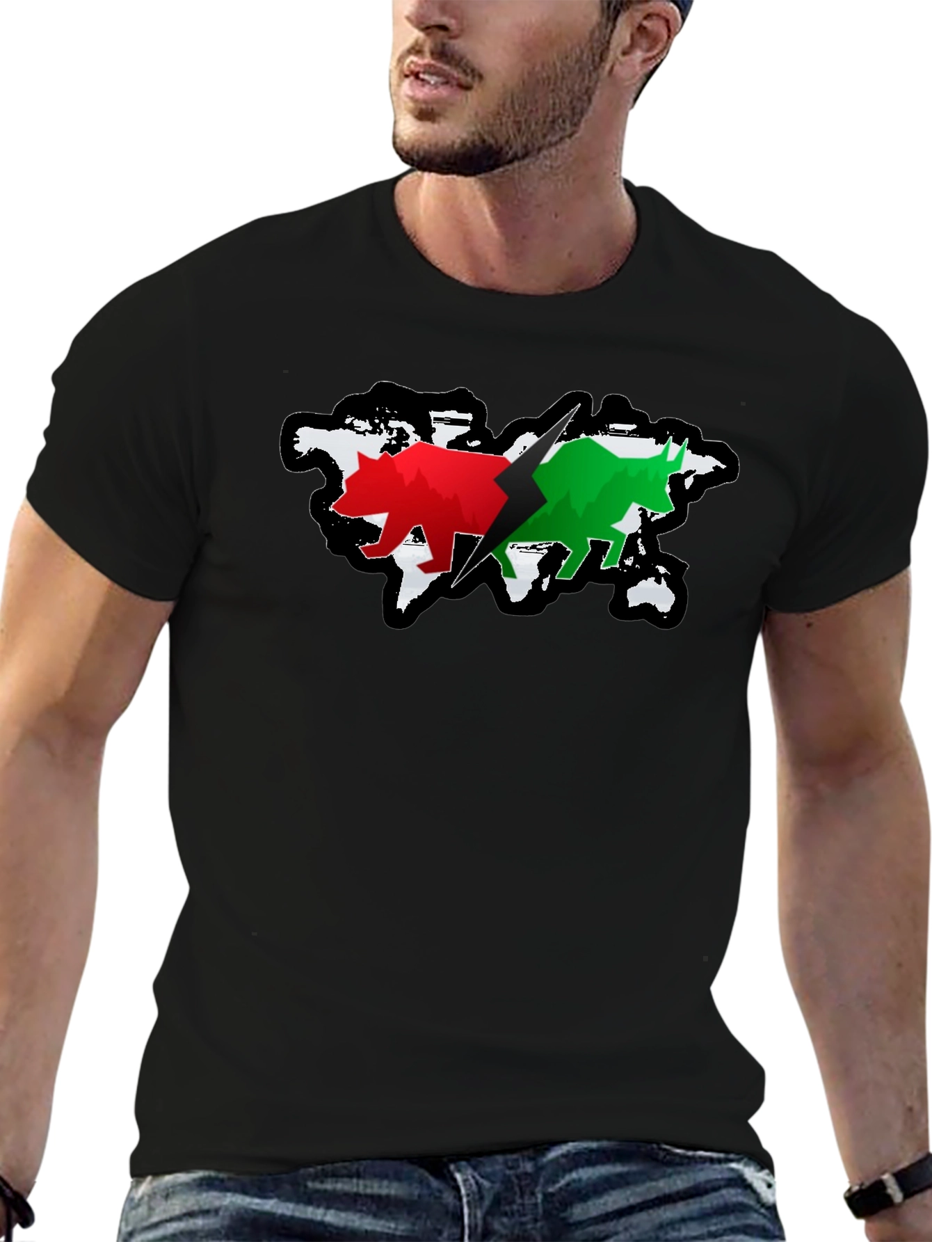 Bulls & Bears T-Shirt - Global Market Design
