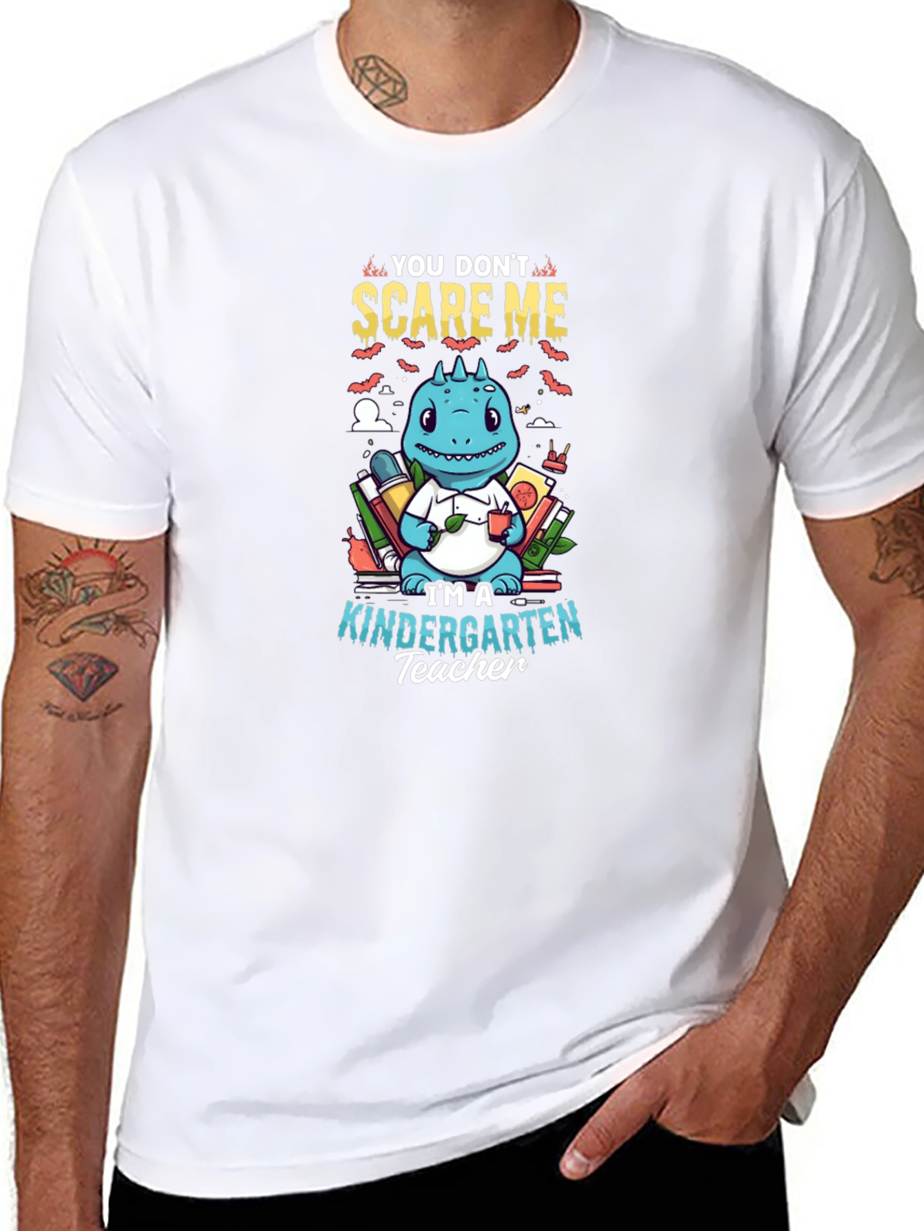 Kindergarten Teacher T-Shirt - Dinosaur