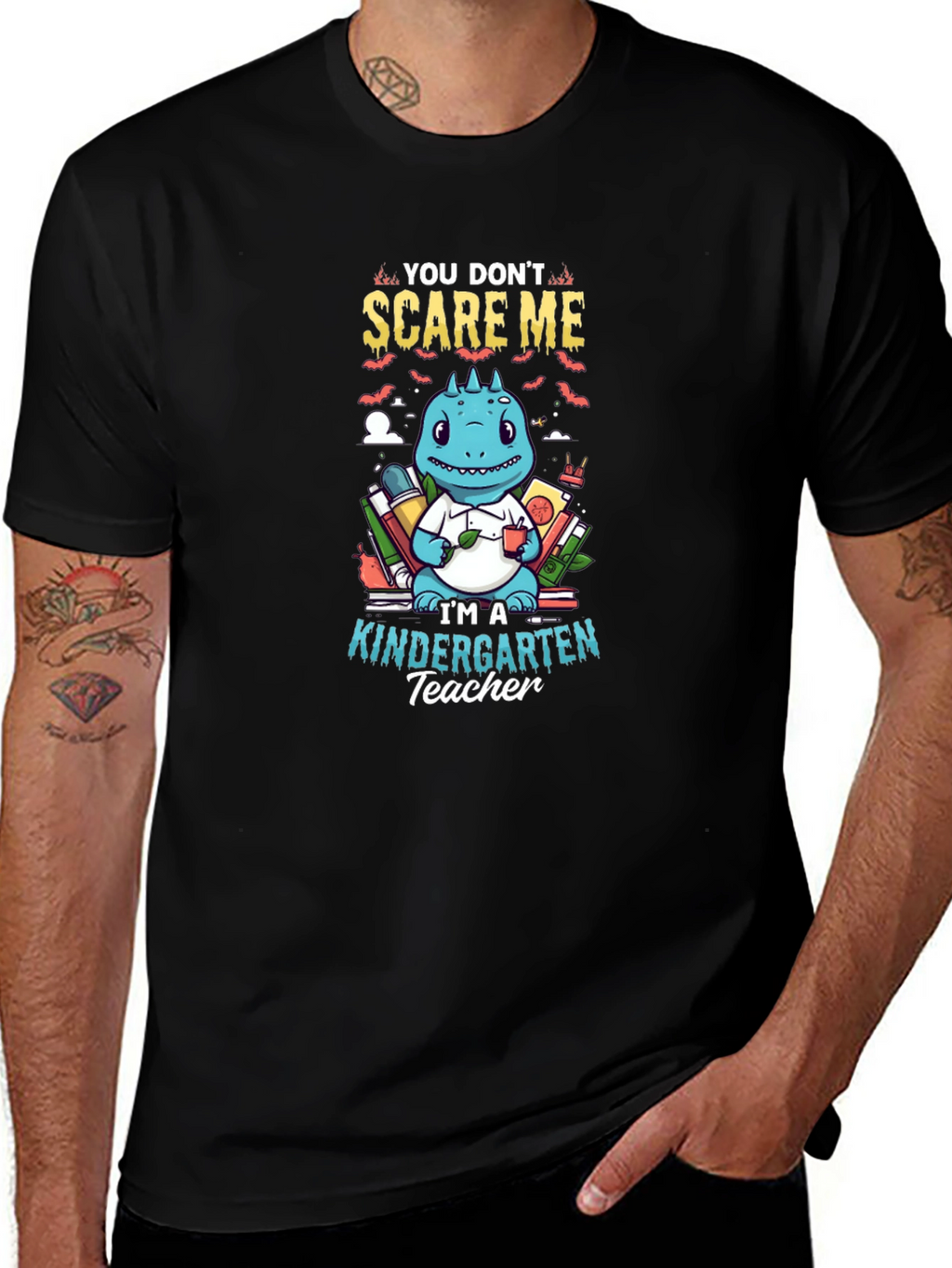 Kindergarten Teacher T-Shirt - Dinosaur