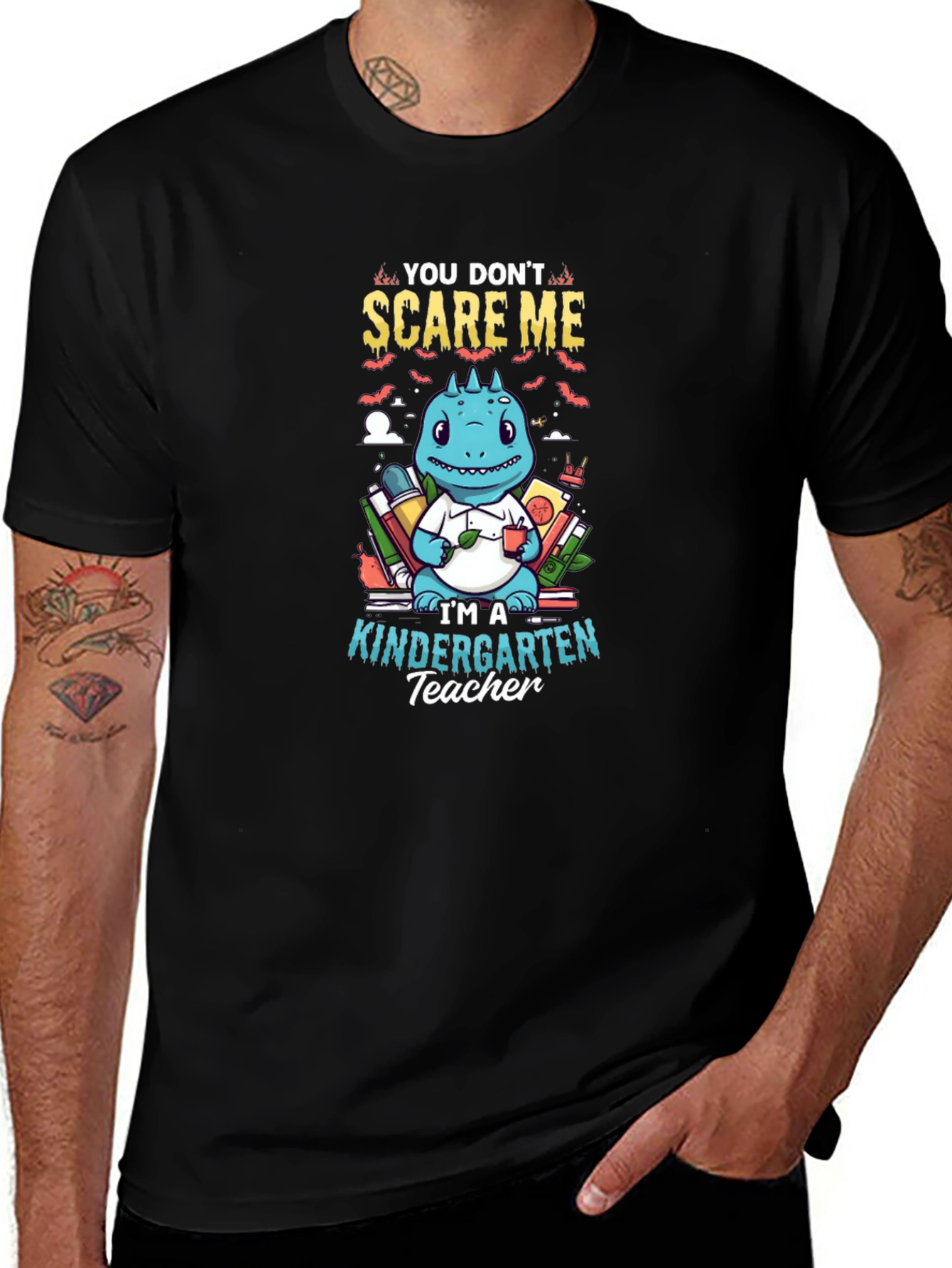 Kindergarten Teacher T-Shirt - Dinosaur