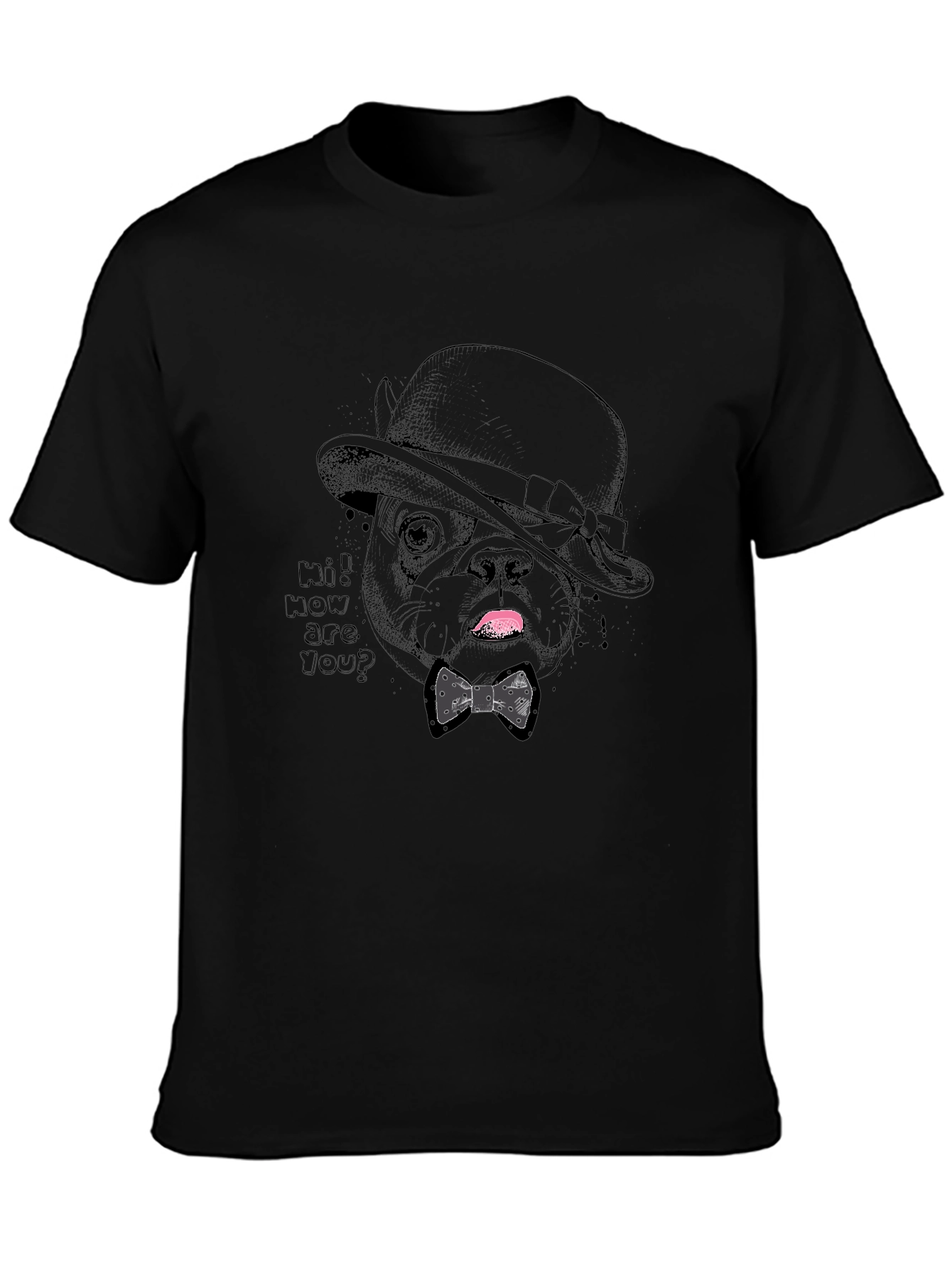 Dapper Dog Tee - Stylish Pet Graphic T-Shirt