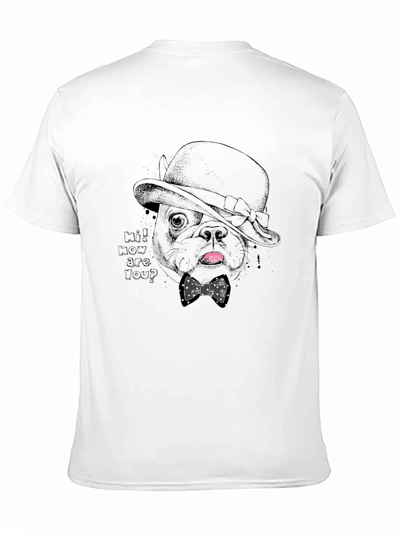 Dapper Dog Tee - Stylish Pet Graphic T-Shirt