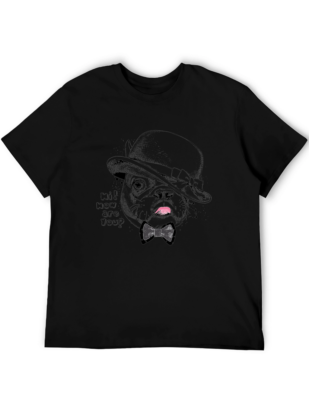 Dapper Dog Tee - Stylish Pet Graphic T-Shirt