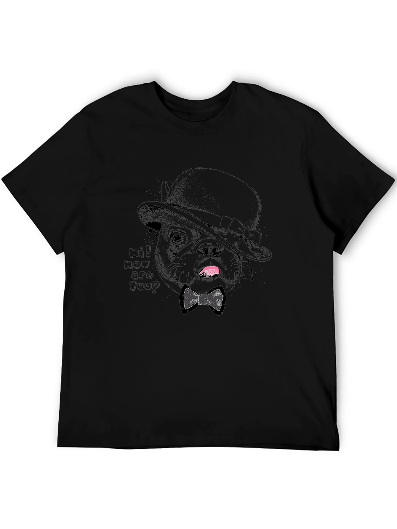 Dapper Dog Tee - Stylish Pet Graphic T-Shirt