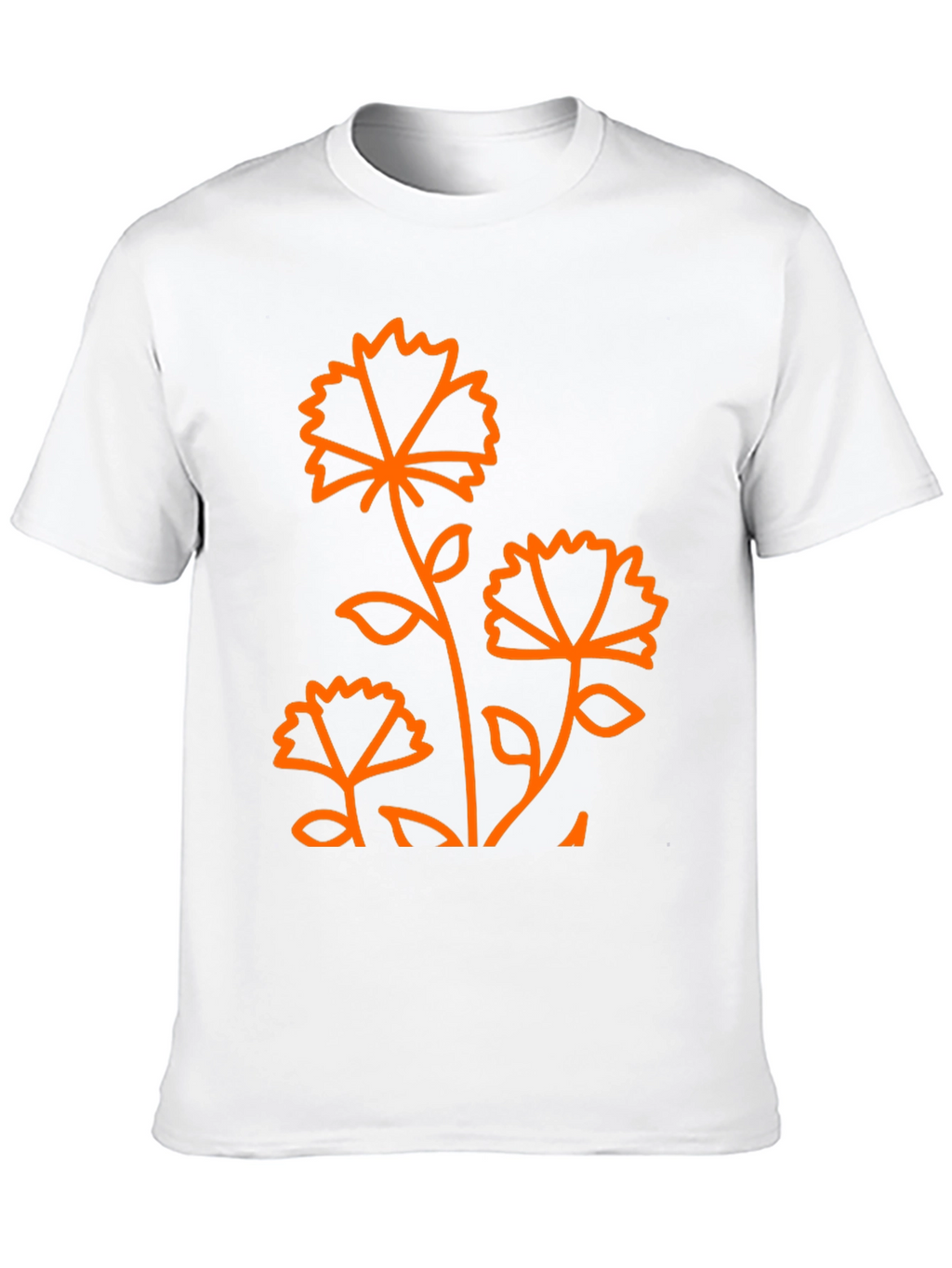 Floral Graphic Print Black T-Shirt