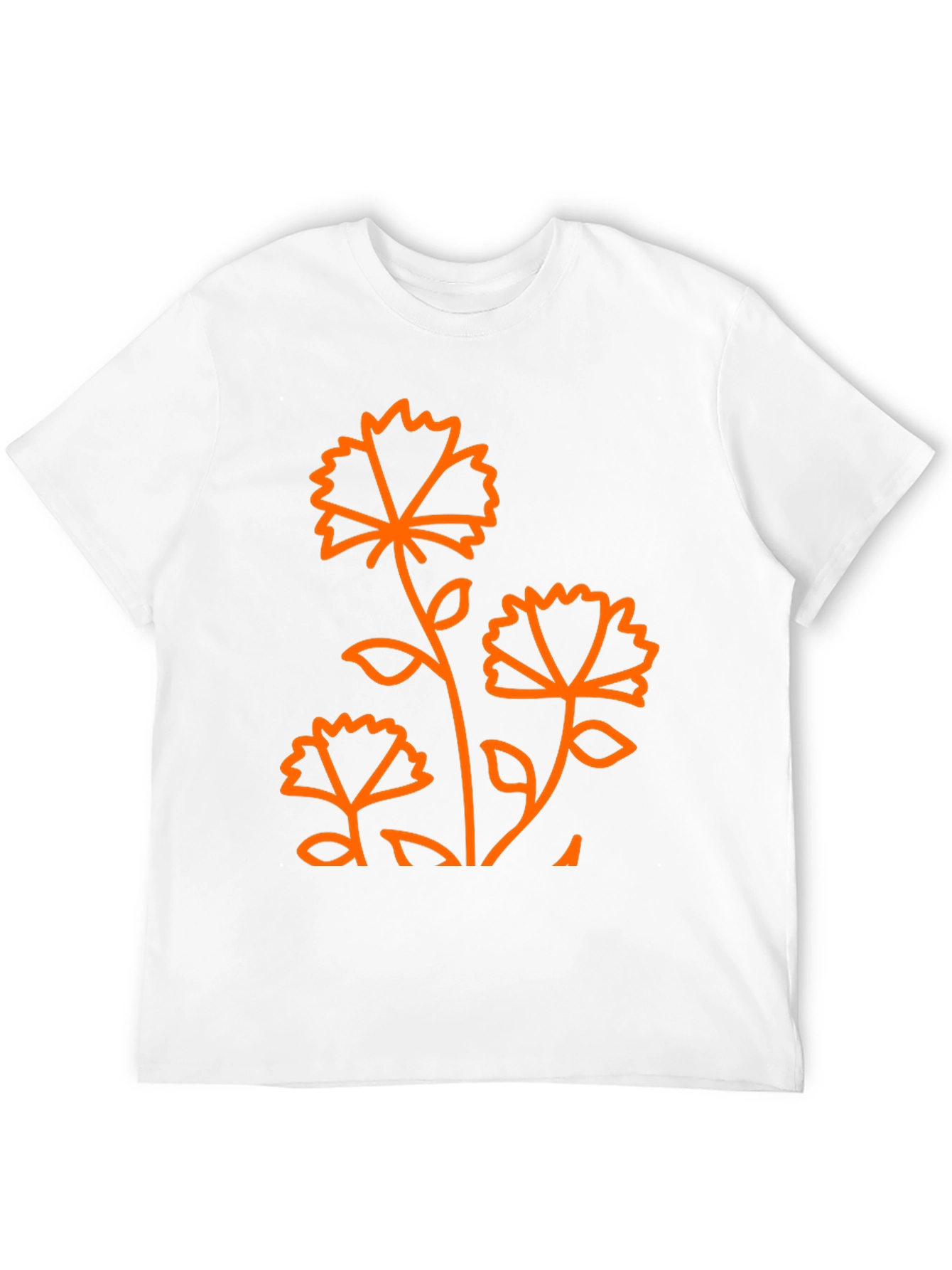 Floral Graphic Print Black T-Shirt