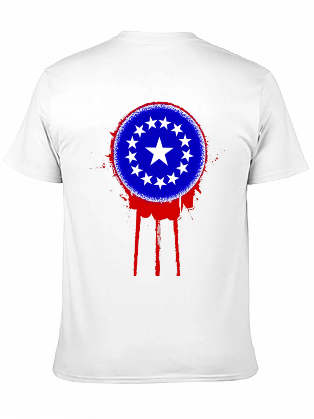 Stars Circle T-Shirt - Black