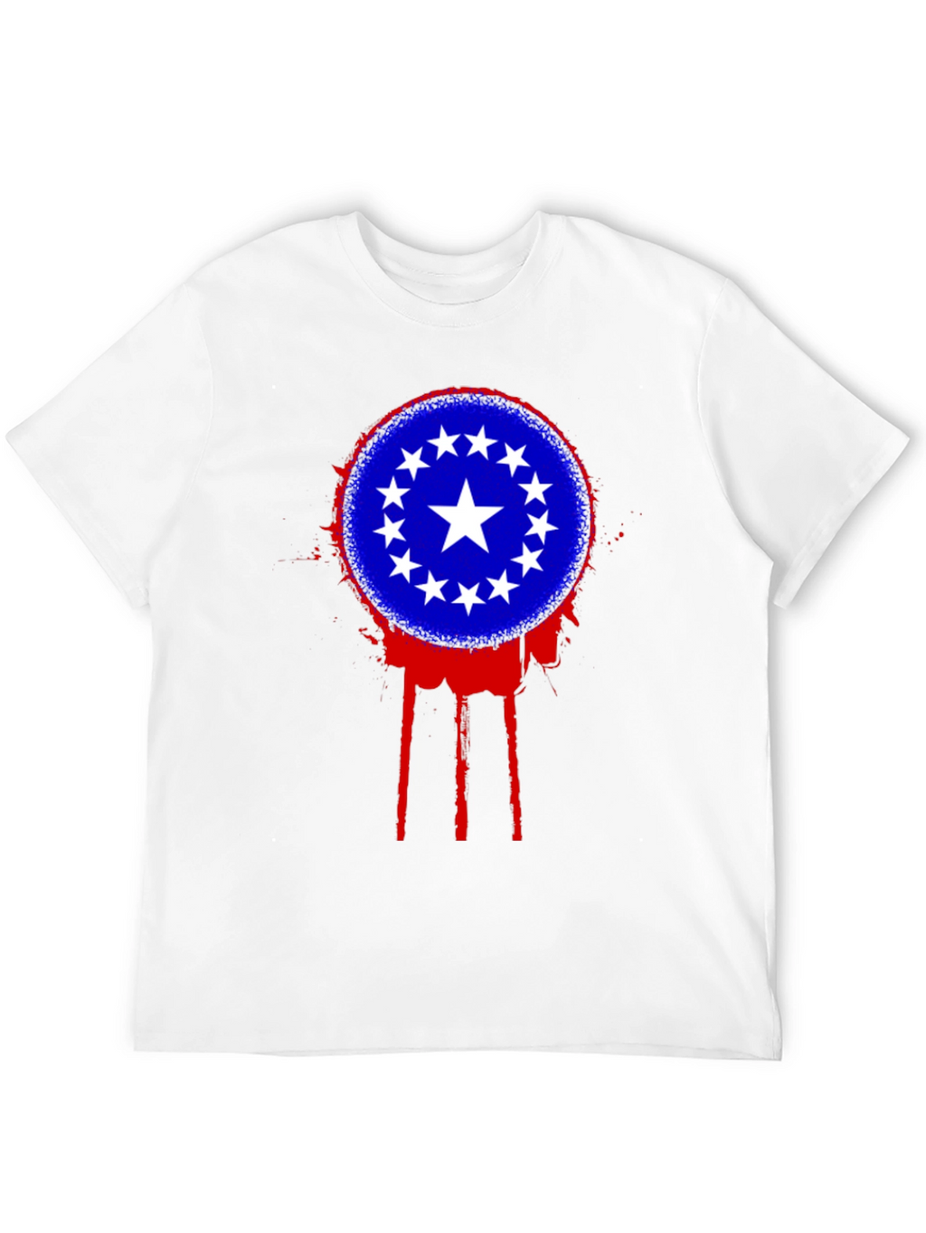 Stars Circle T-Shirt - Black