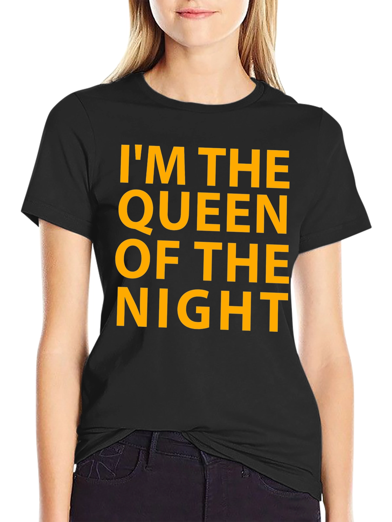Queen of the Night Graphic Tee - Black