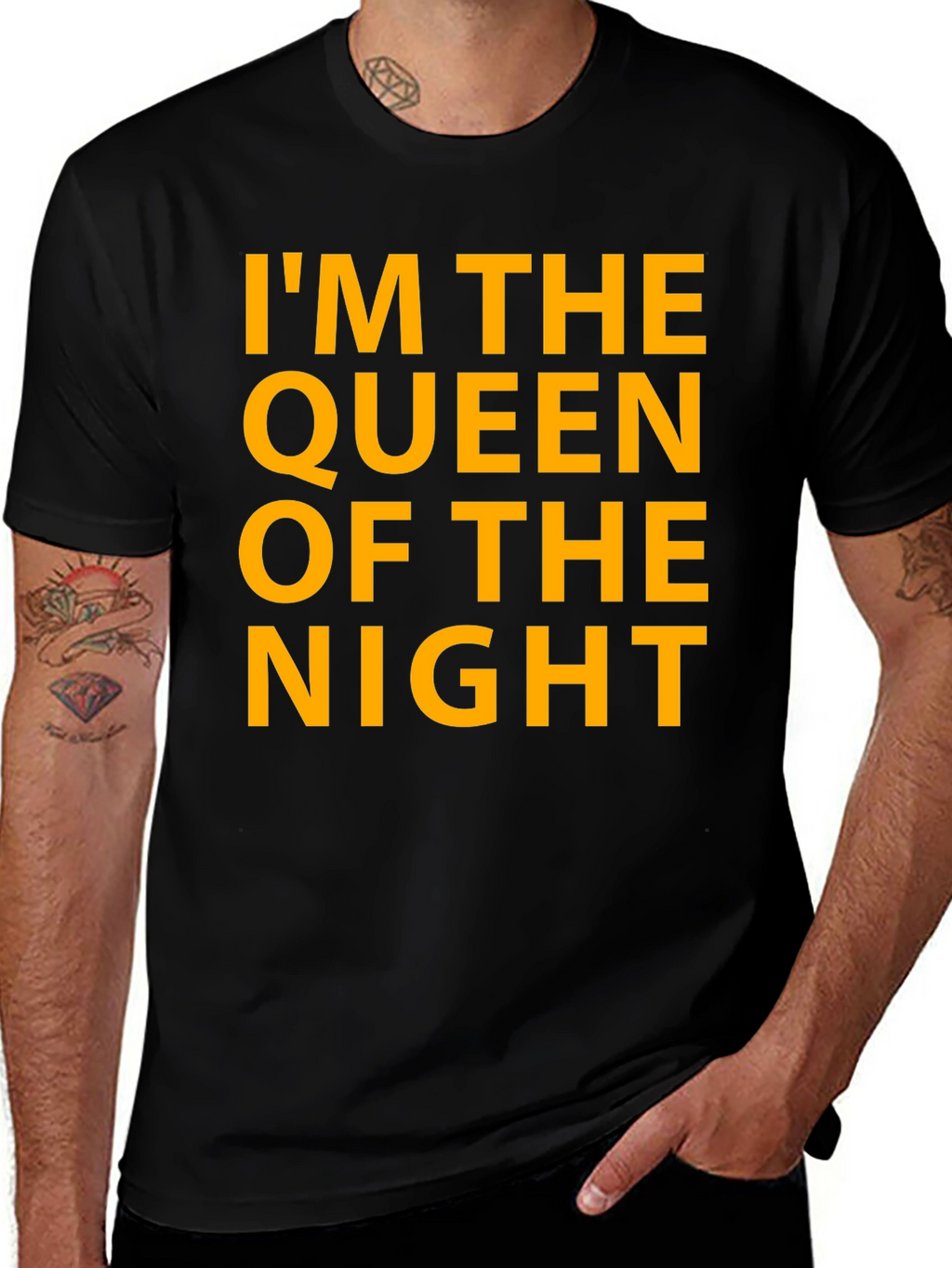 Queen of the Night Graphic Tee - Black