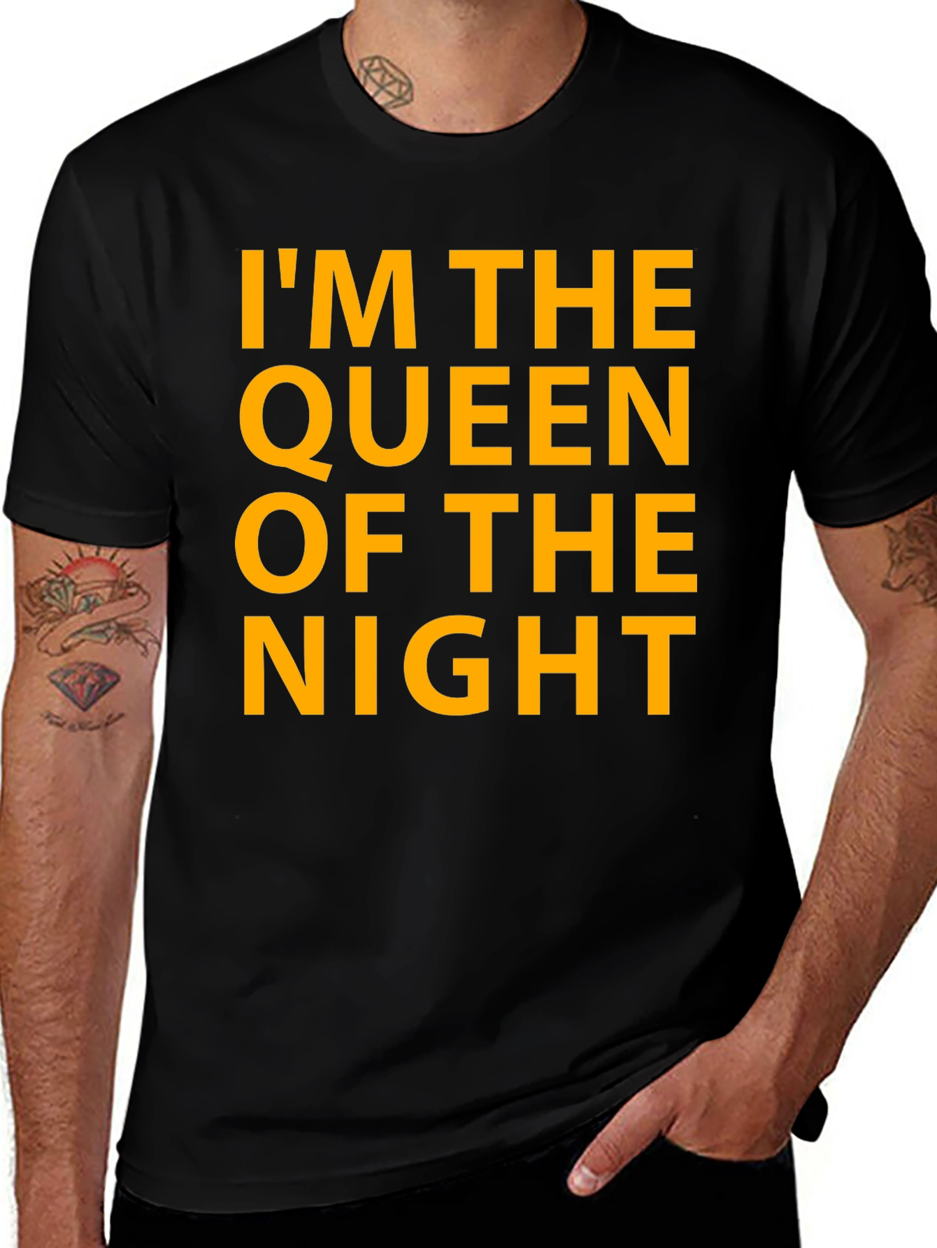 Queen of the Night Graphic Tee - Black