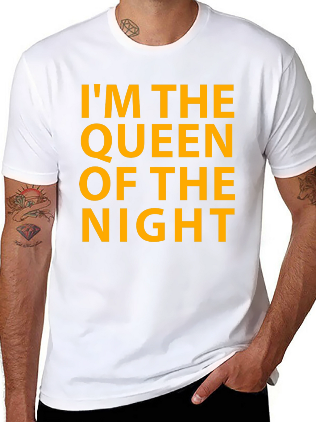 Queen of the Night Graphic Tee - Black