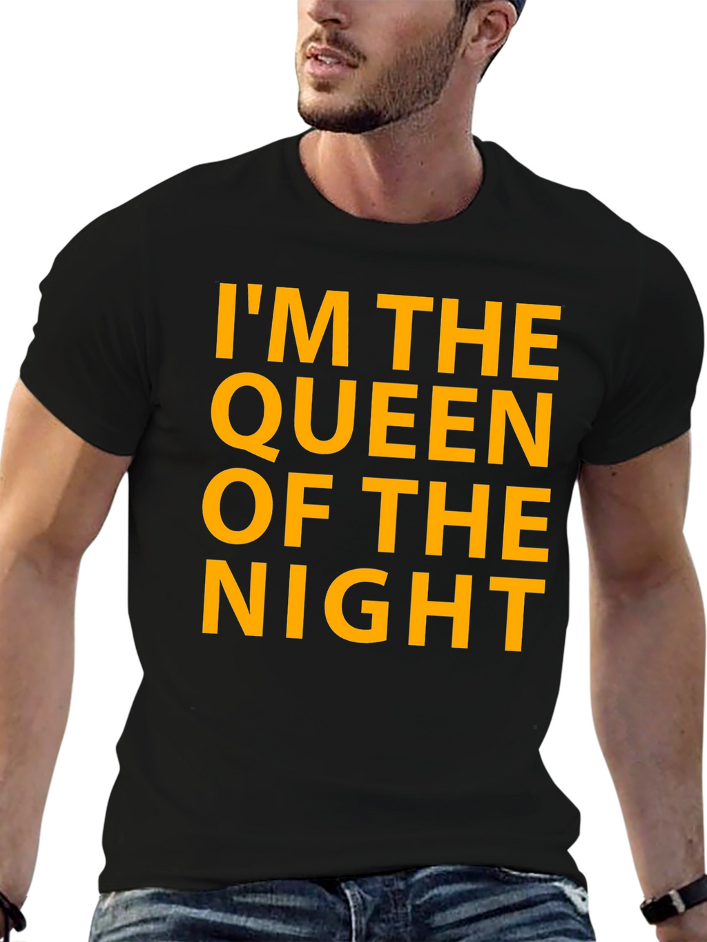 Queen of the Night Graphic Tee - Black