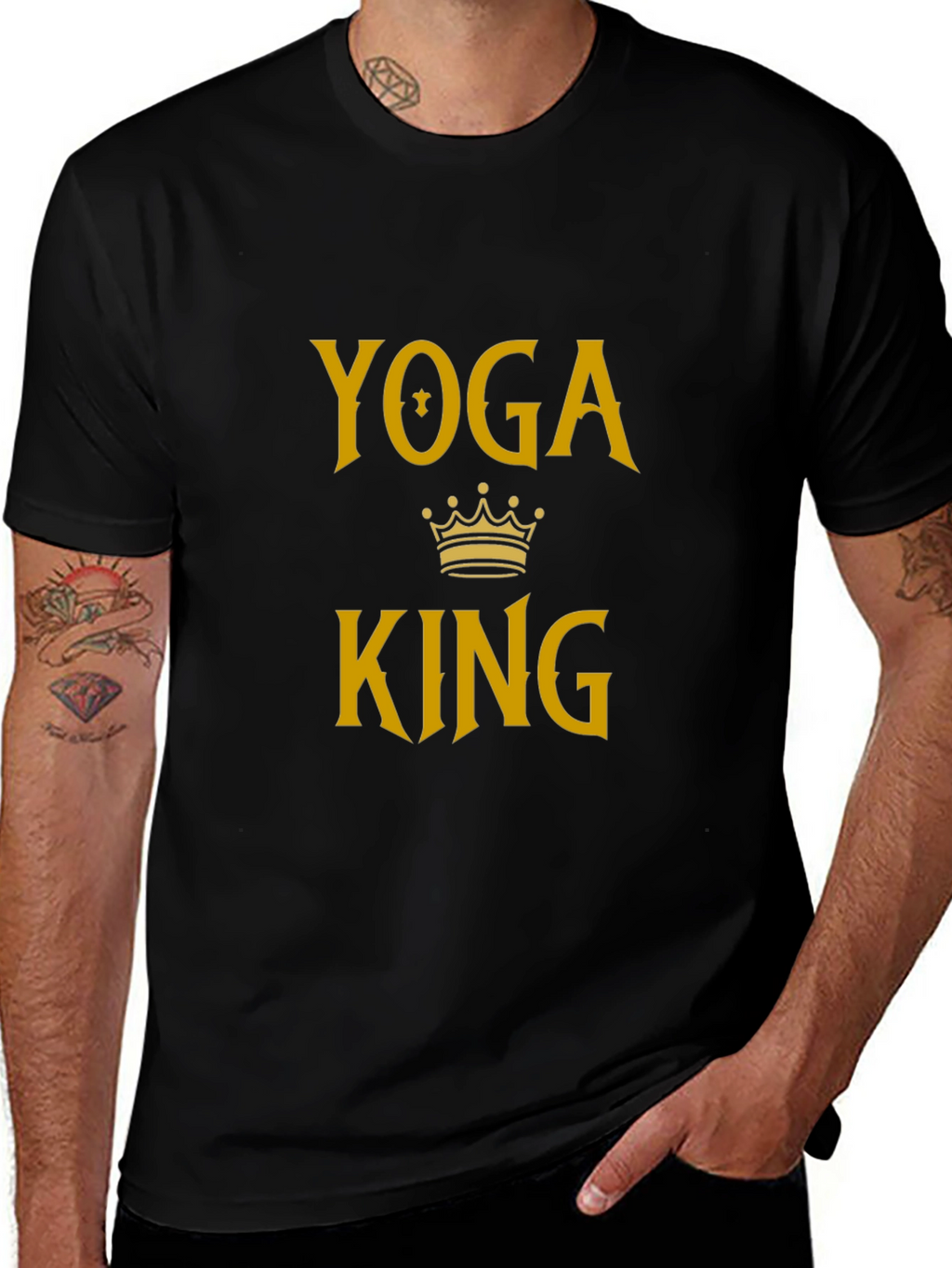 Yoga King Black T-Shirt