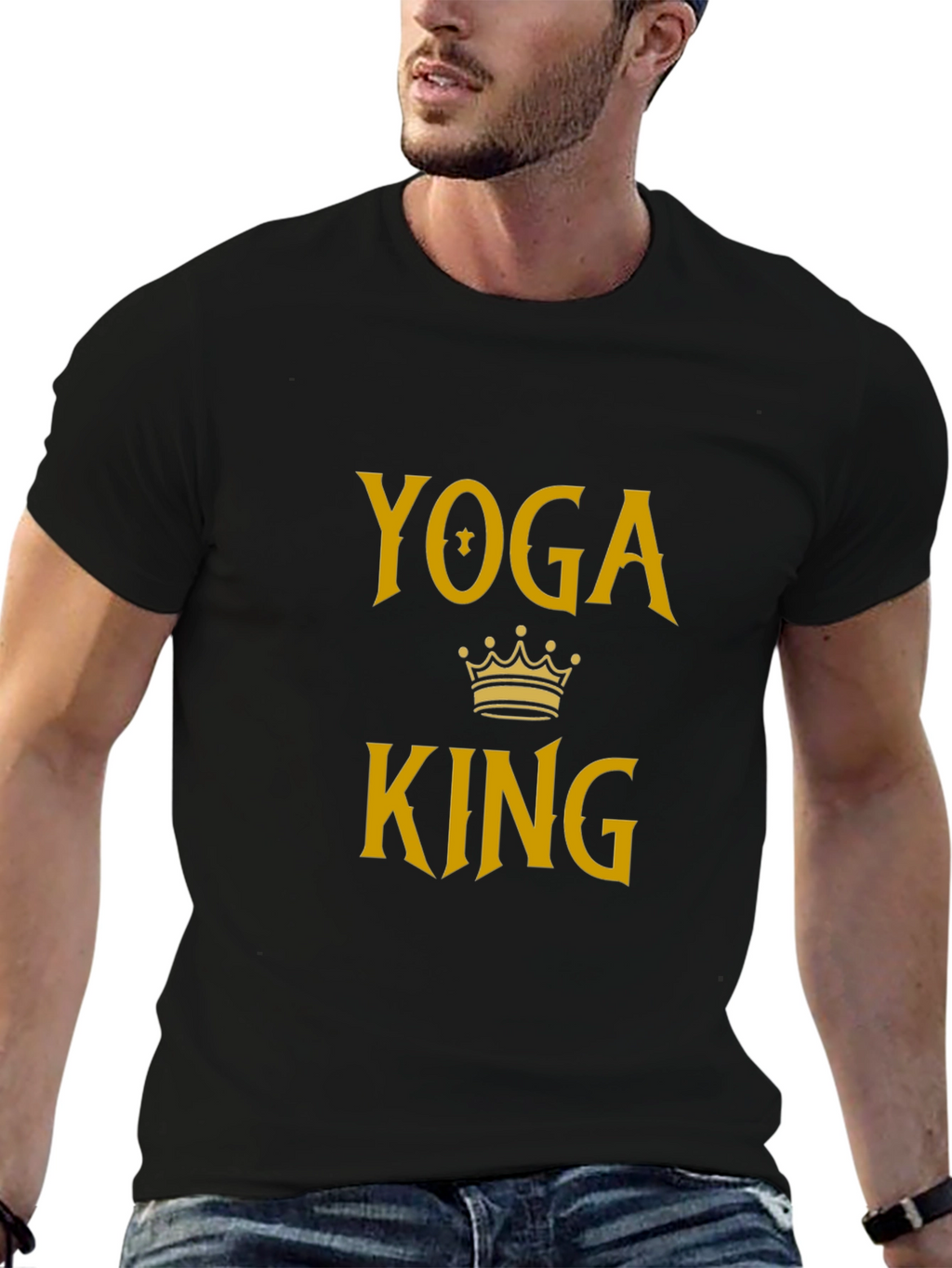 Yoga King Black T-Shirt