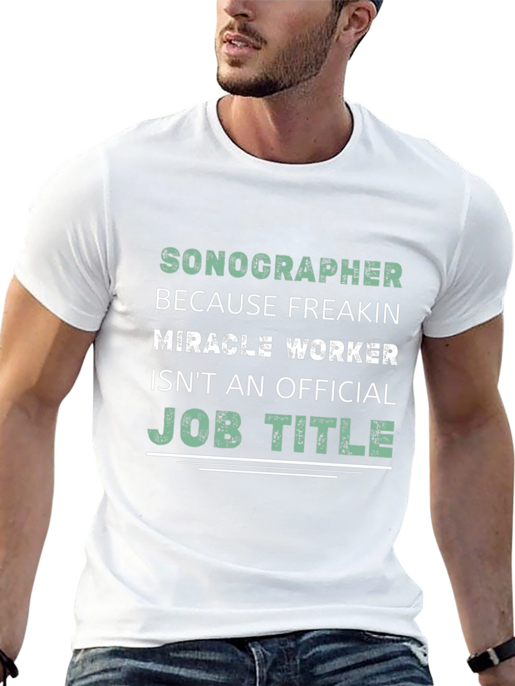 Sonographer Miracle Worker Graphic Tee