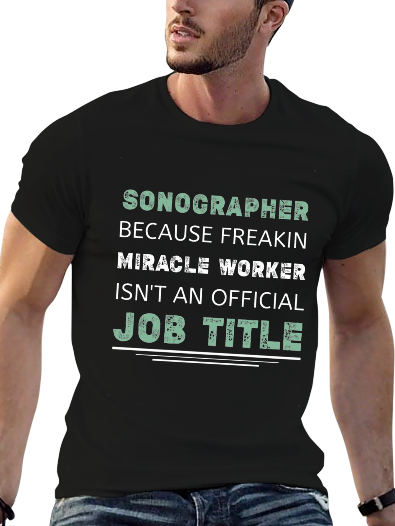 Sonographer Miracle Worker Graphic Tee