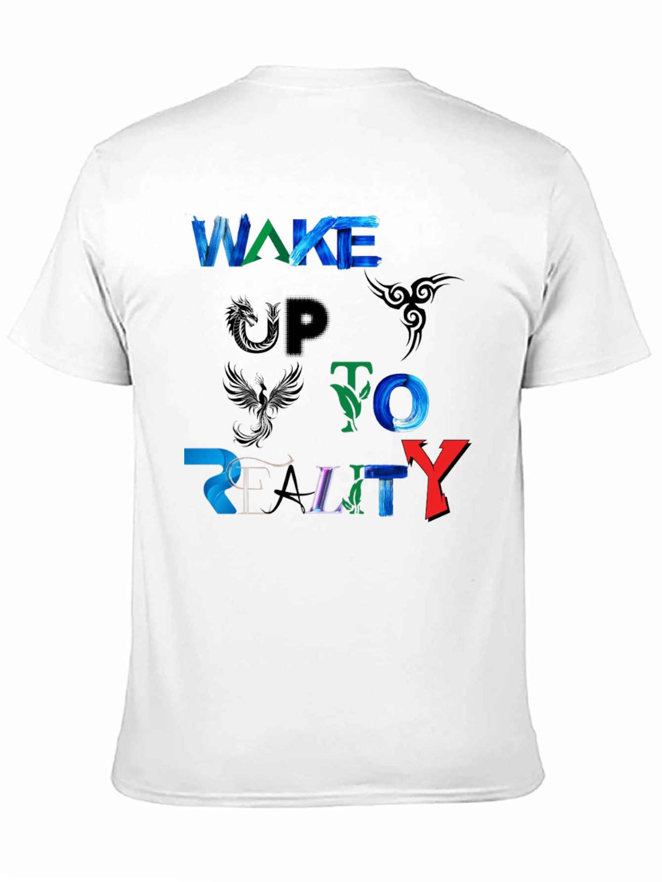 Wake Up To Reality Graphic Black Tee