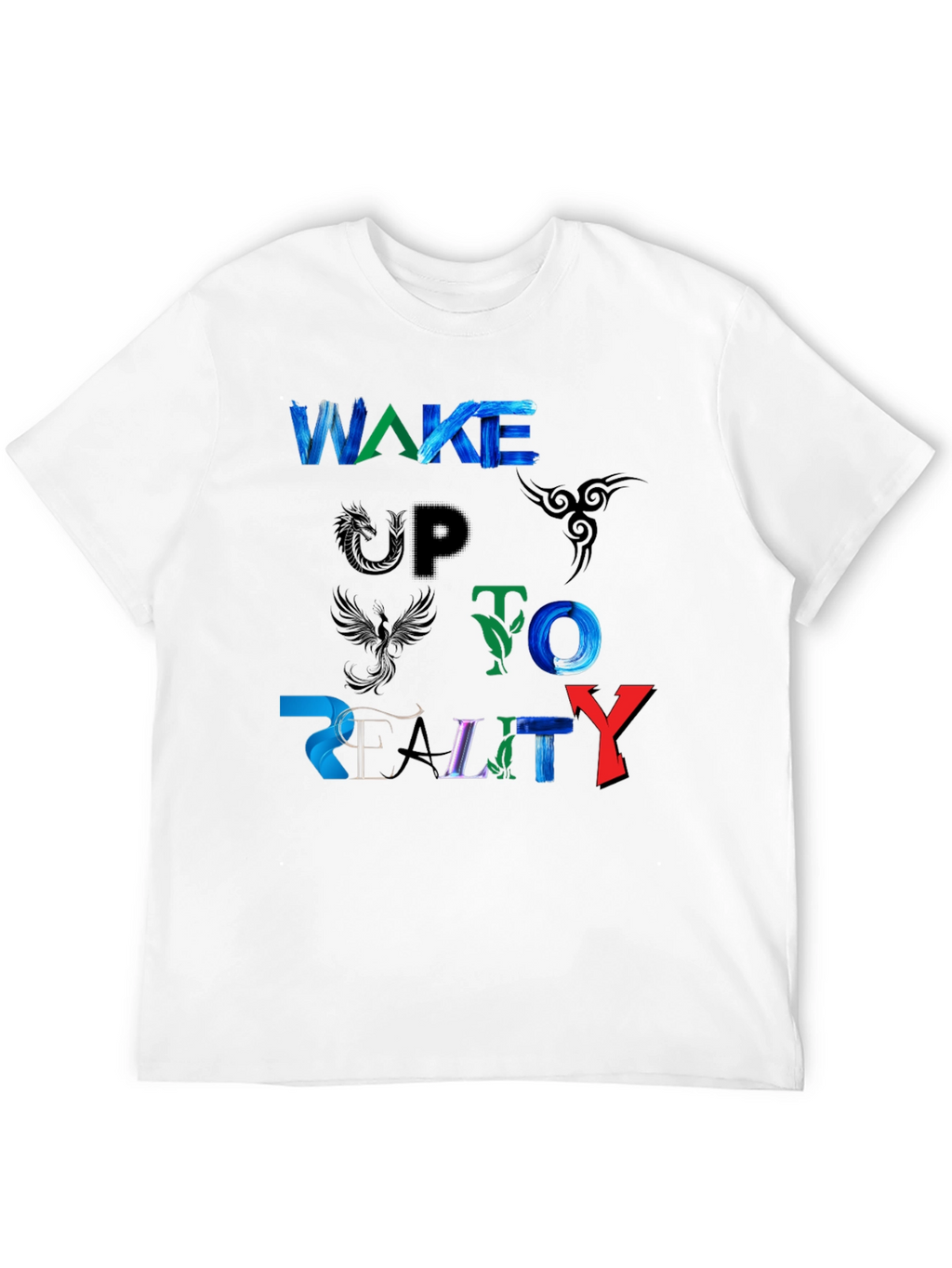 Wake Up To Reality Graphic Black Tee