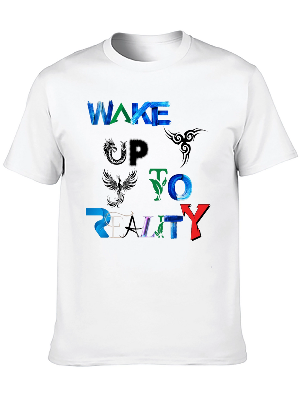 Wake Up To Reality Graphic Black Tee