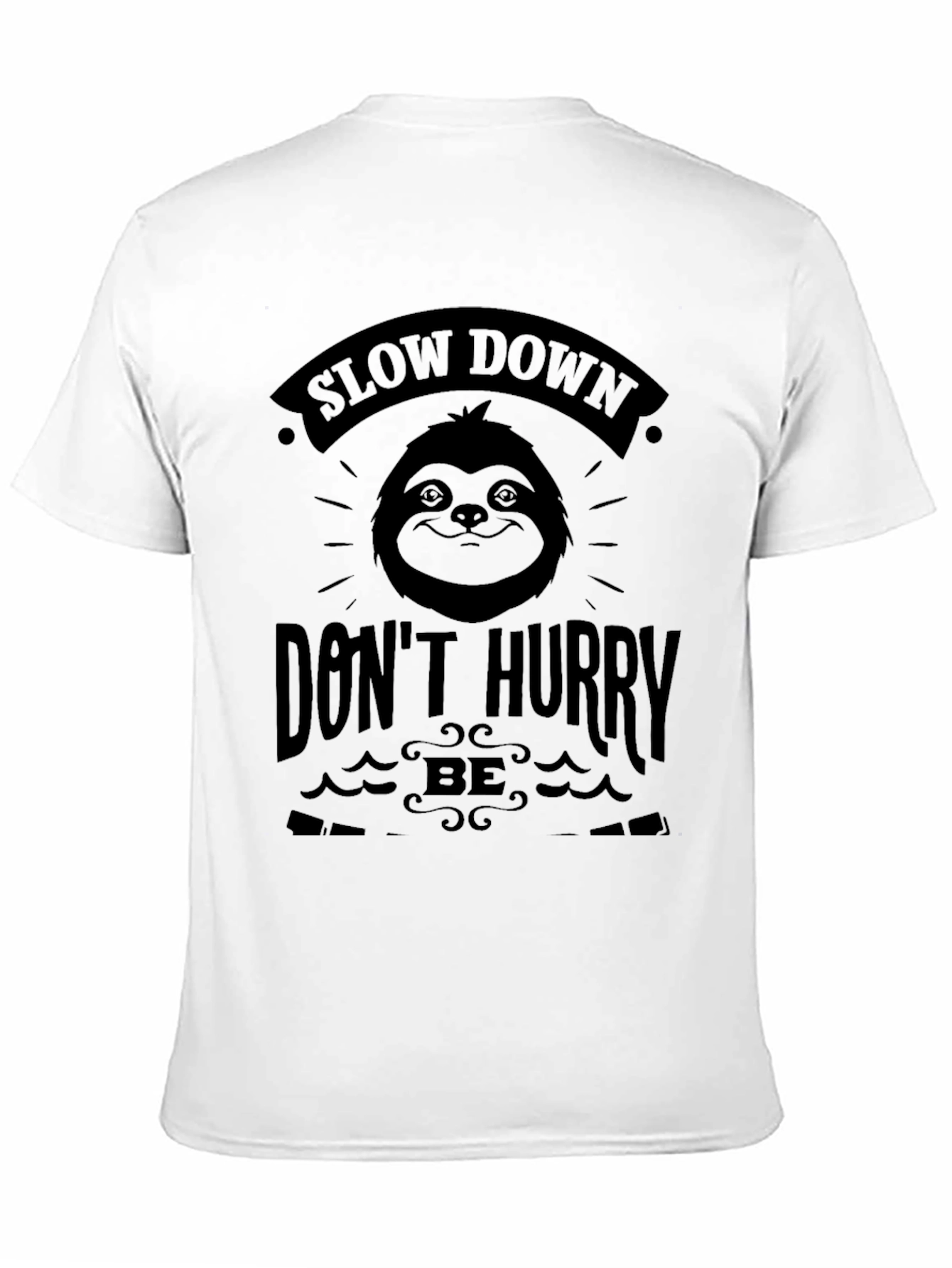 Relaxed Sloth Graphic Tee - Slow Down & Enjoy Life!