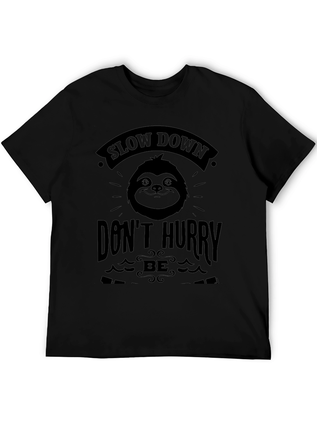 Relaxed Sloth Graphic Tee - Slow Down & Enjoy Life!