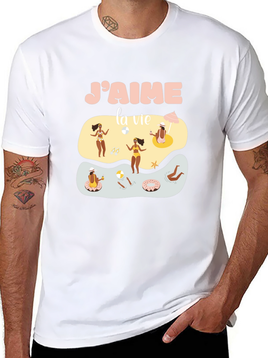Jaime la vie Graphic Tee