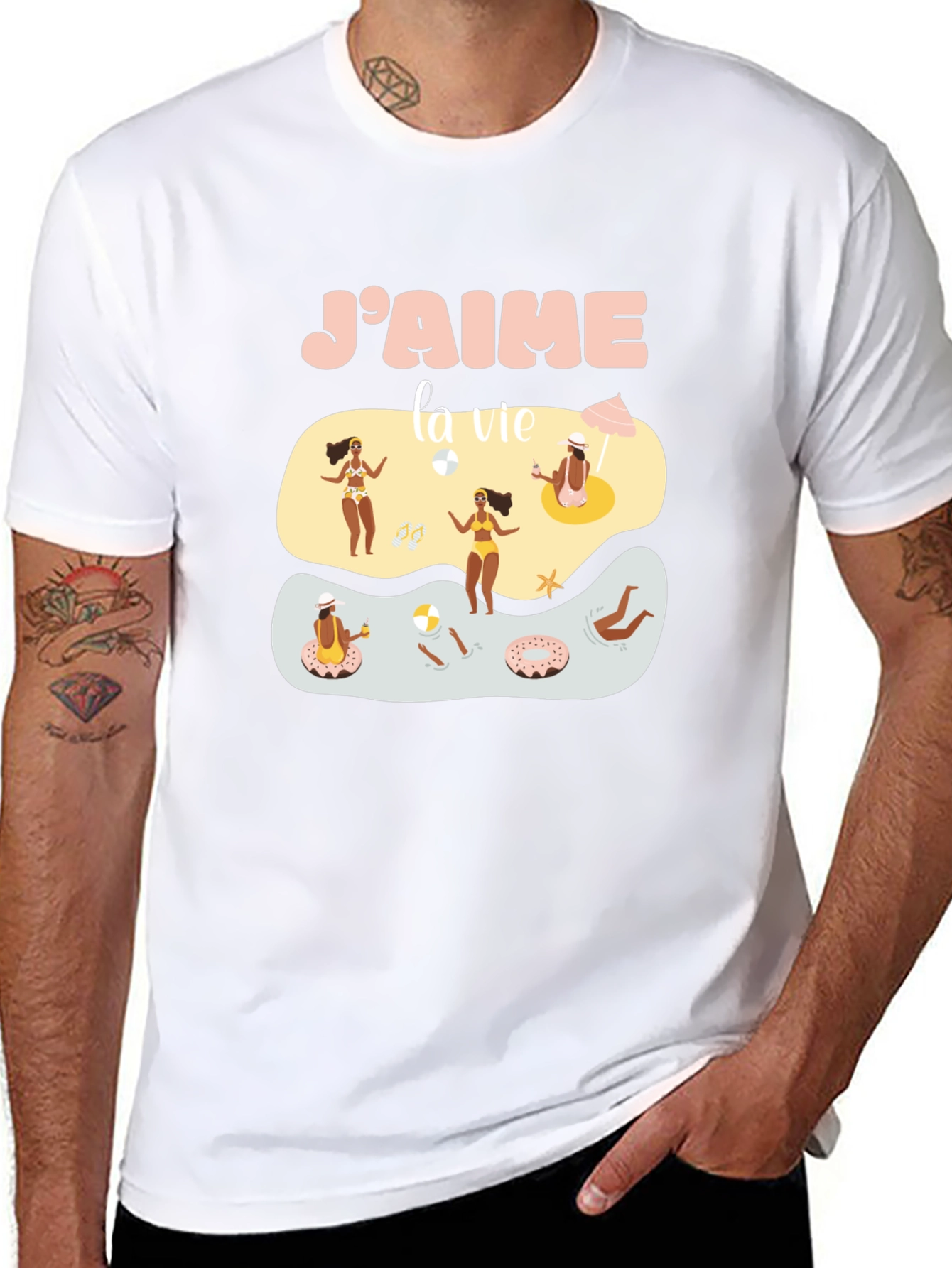 Jaime la vie Graphic Tee