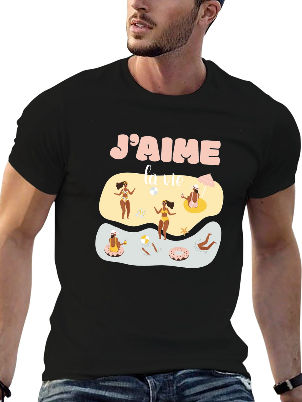 Jaime la vie Graphic Tee