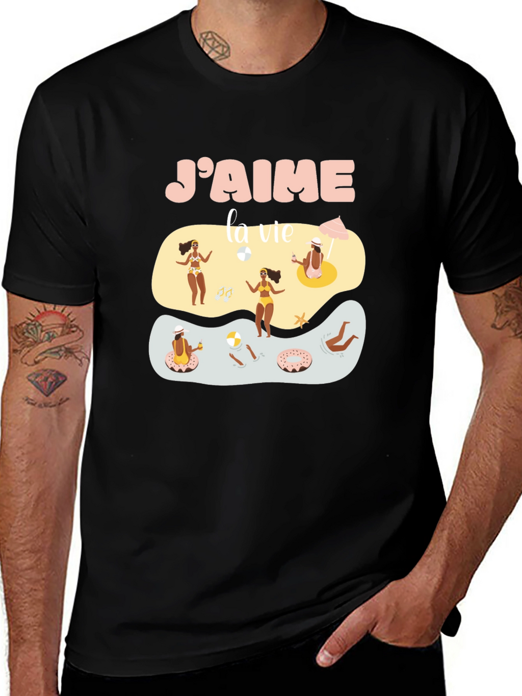 Jaime la vie Graphic Tee