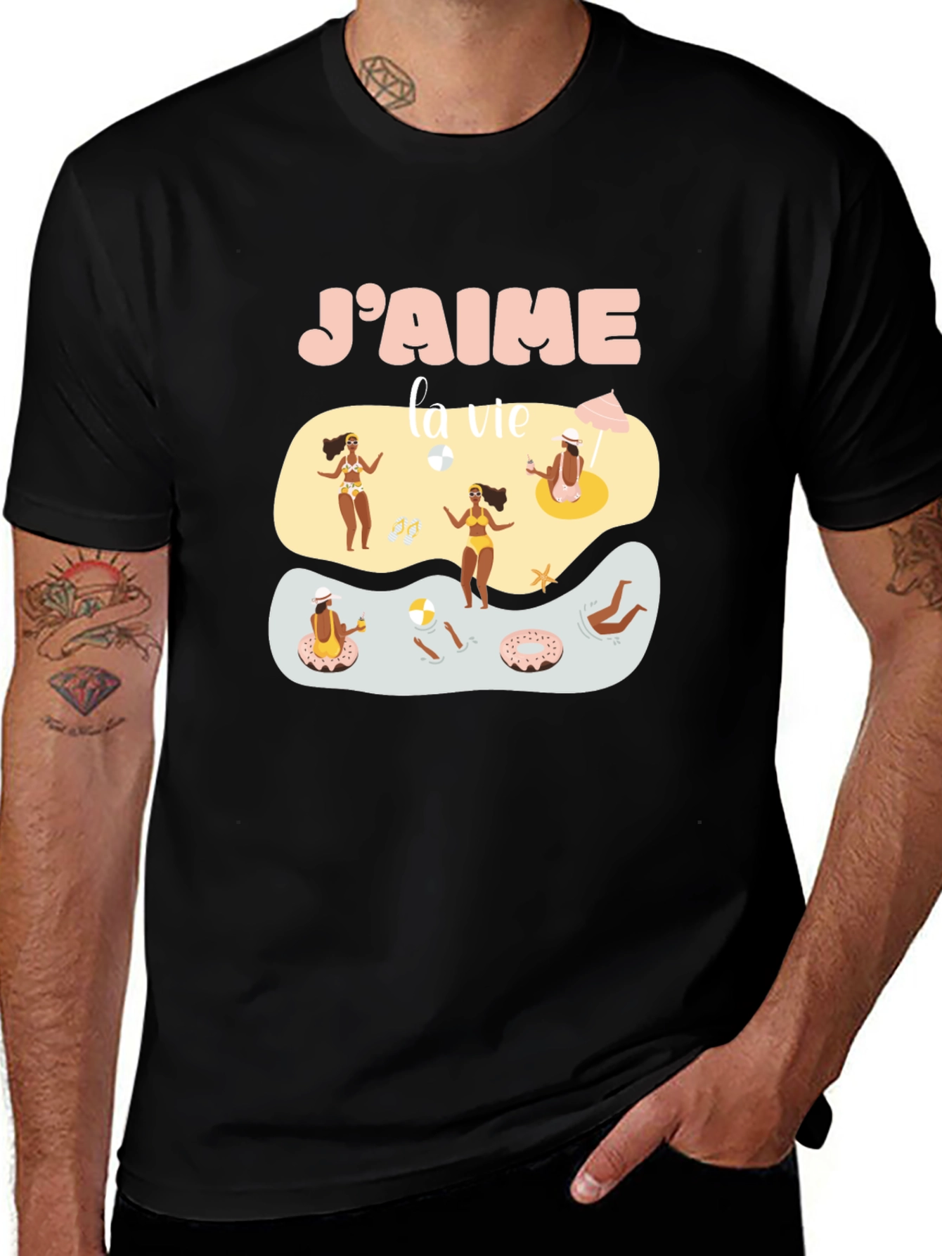 Jaime la vie Graphic Tee