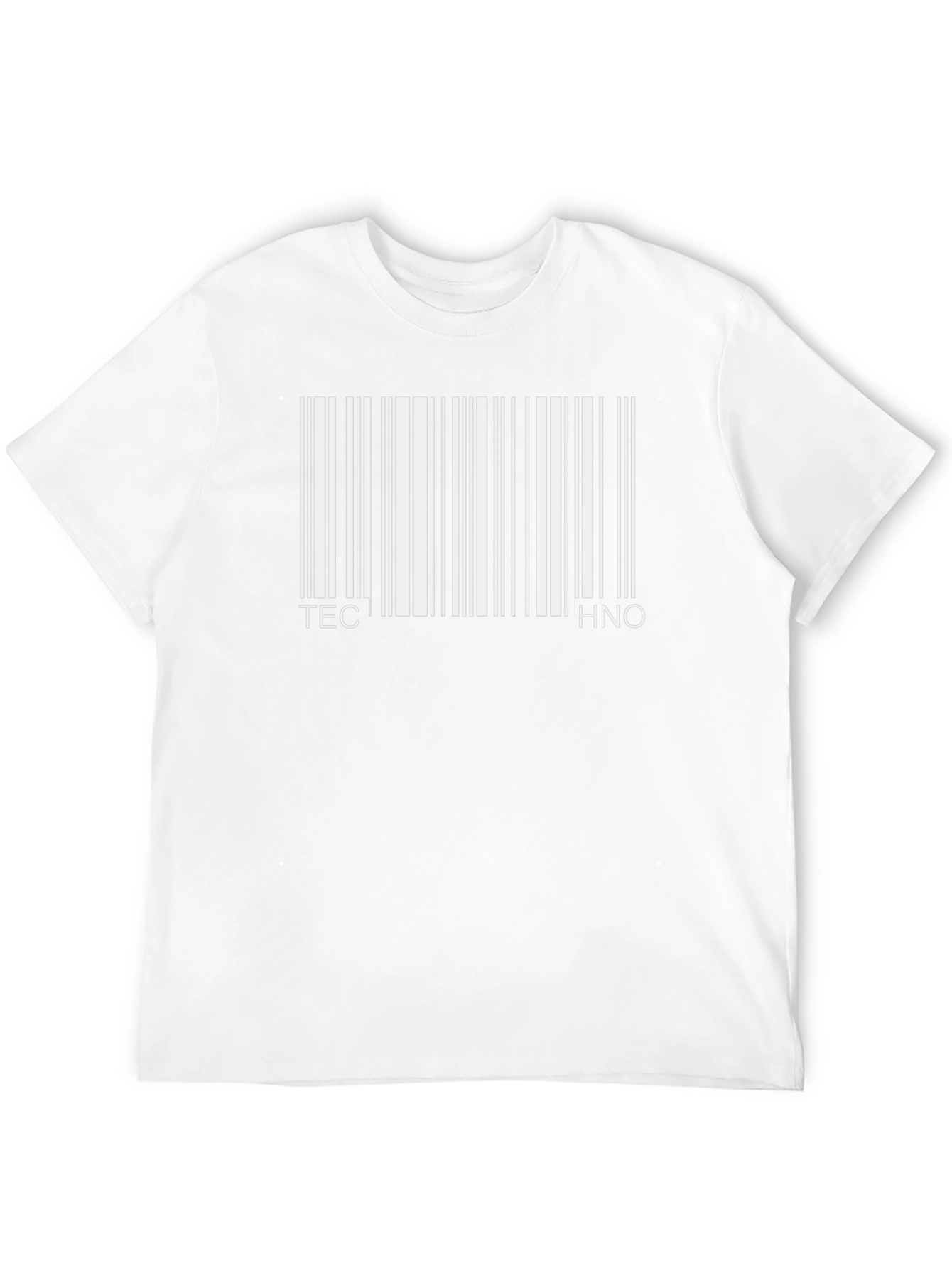 Techno Barcode T-Shirt - Music Lovers Tee