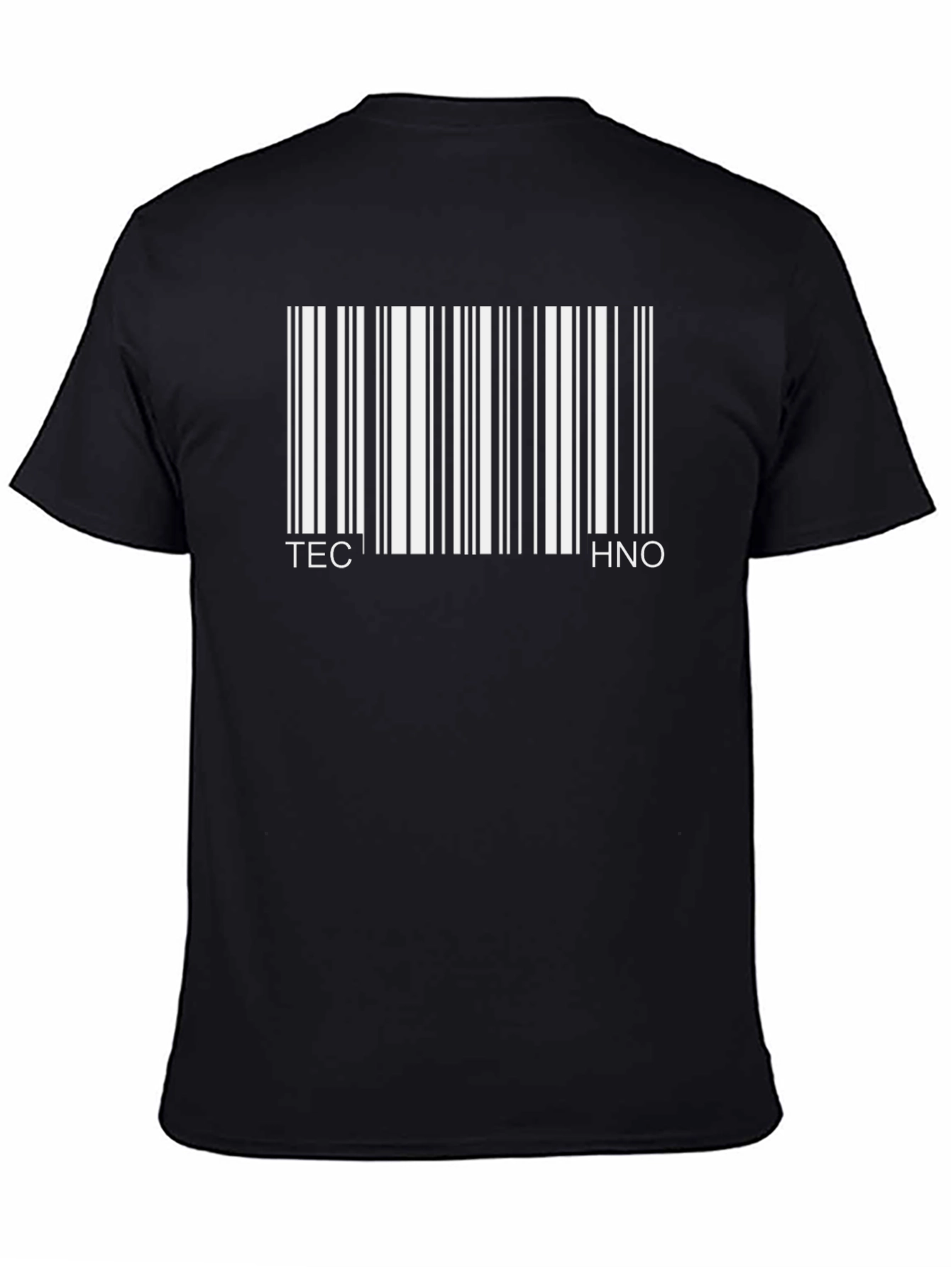 Techno Barcode T-Shirt - Music Lovers Tee