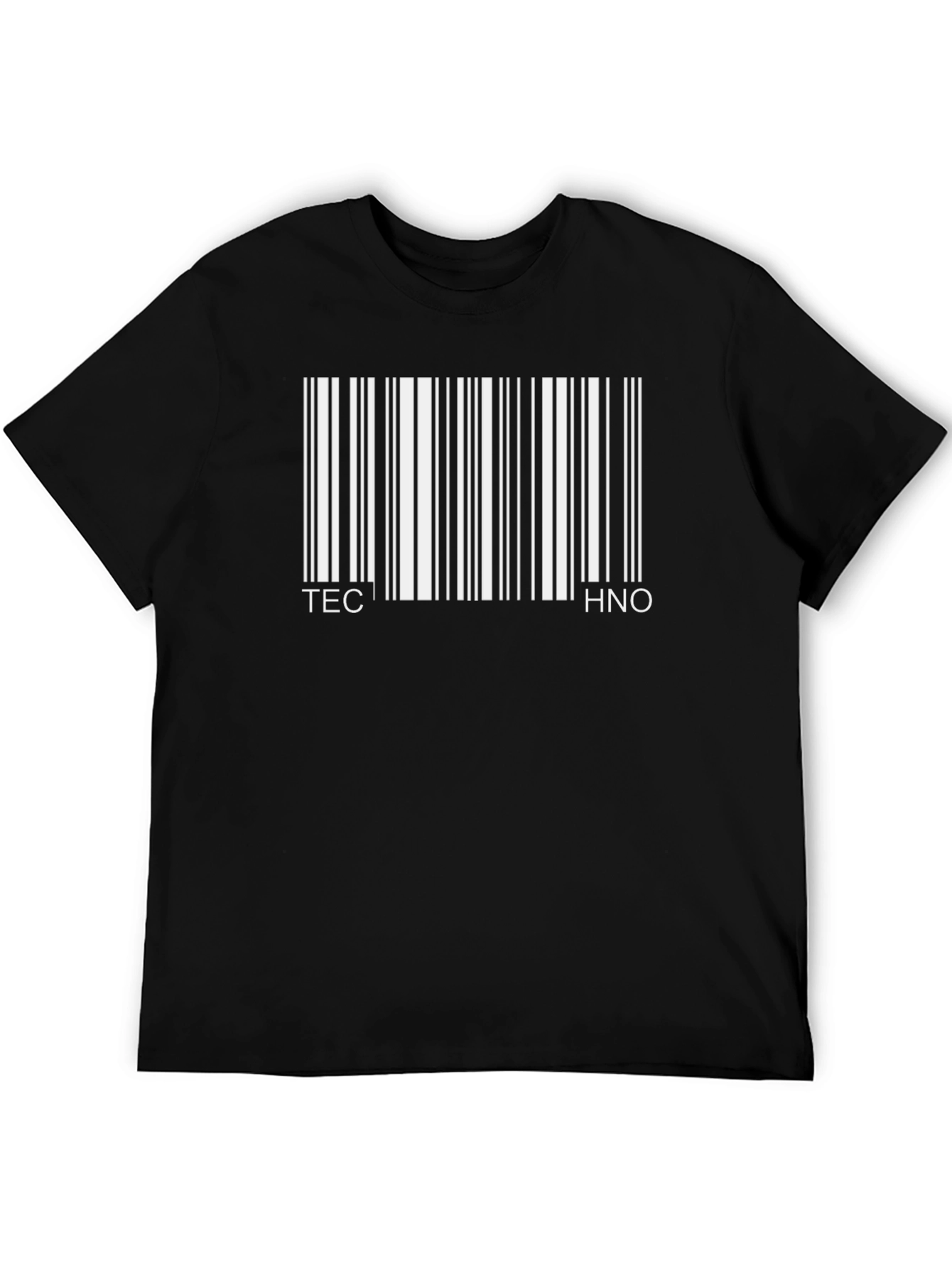 Techno Barcode T-Shirt - Music Lovers Tee