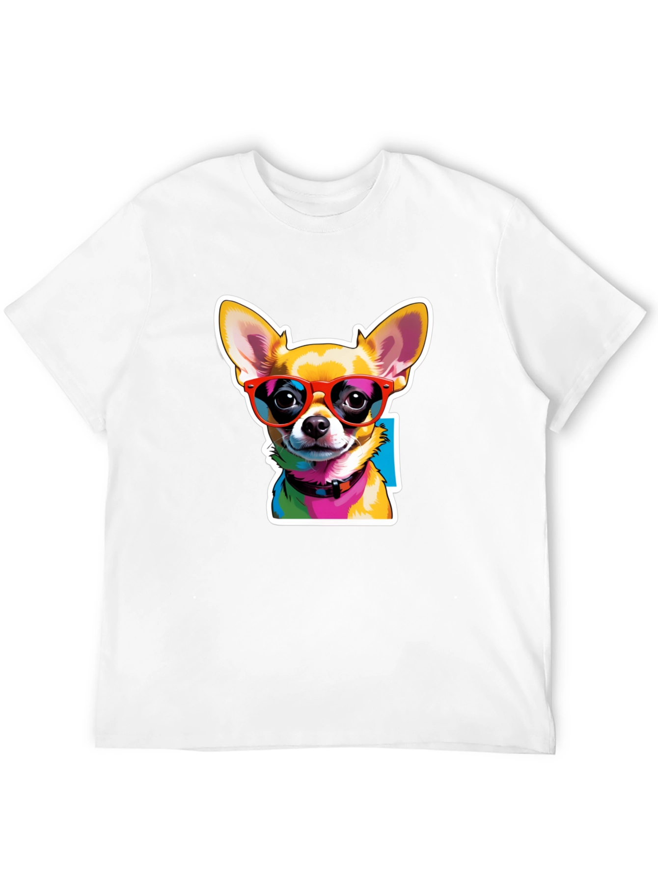 Cool Chihuahua Graphic Tee - Black