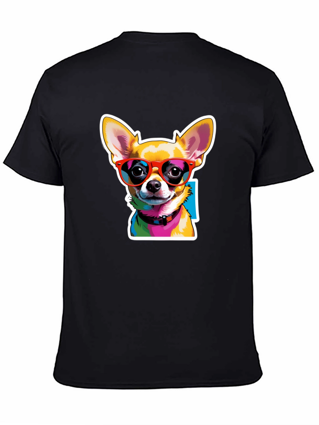 Cool Chihuahua Graphic Tee - Black