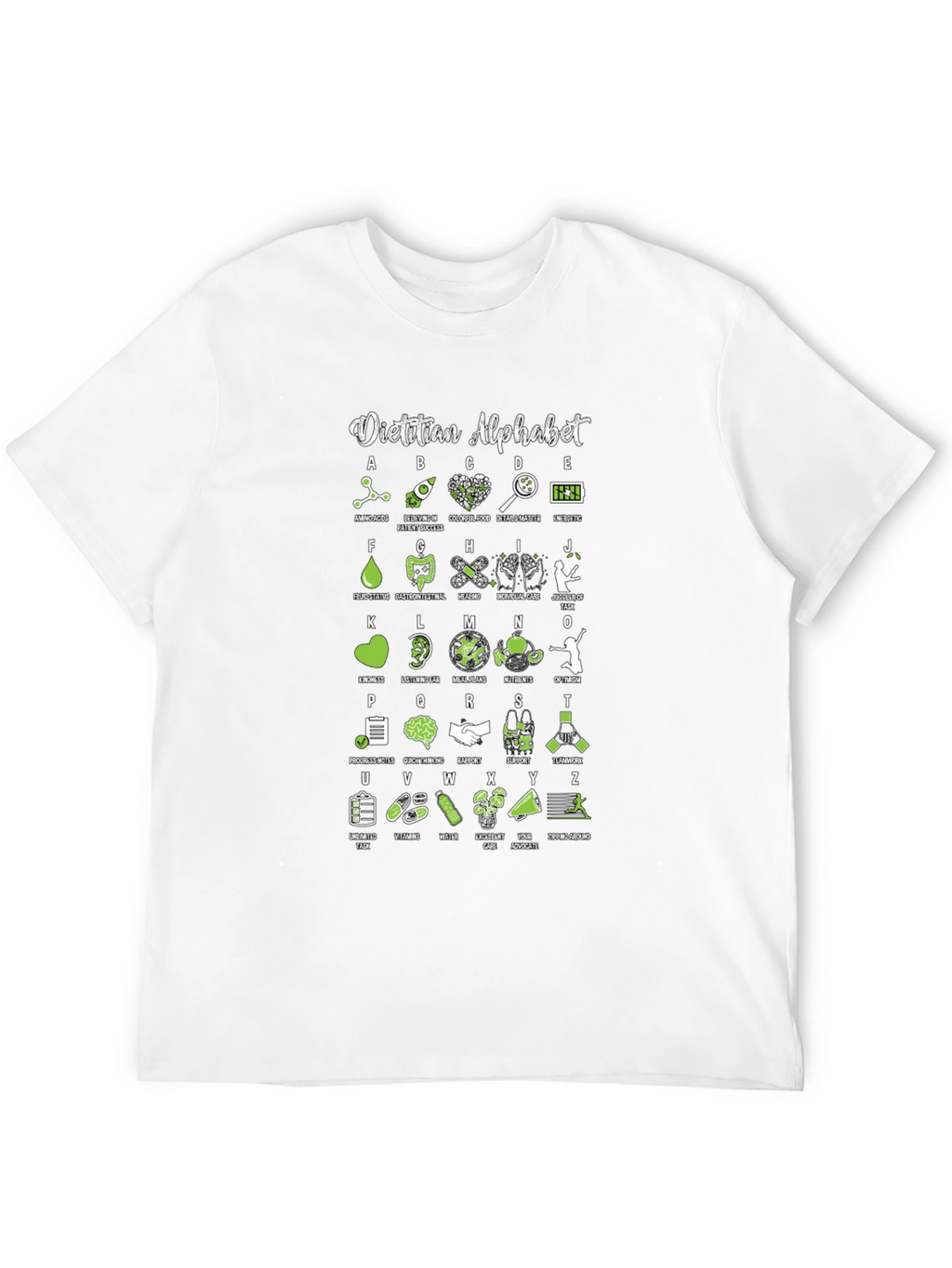 Dietitian Alphabet T-Shirt - Nutritionist ABCs