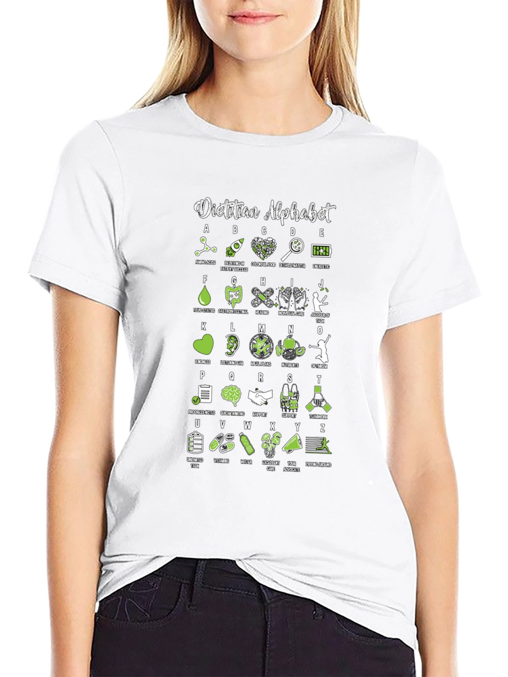 Dietitian Alphabet T-Shirt - Nutritionist ABCs