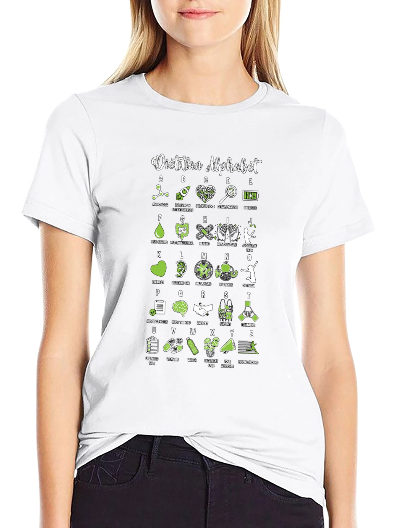 Dietitian Alphabet T-Shirt - Nutritionist ABCs
