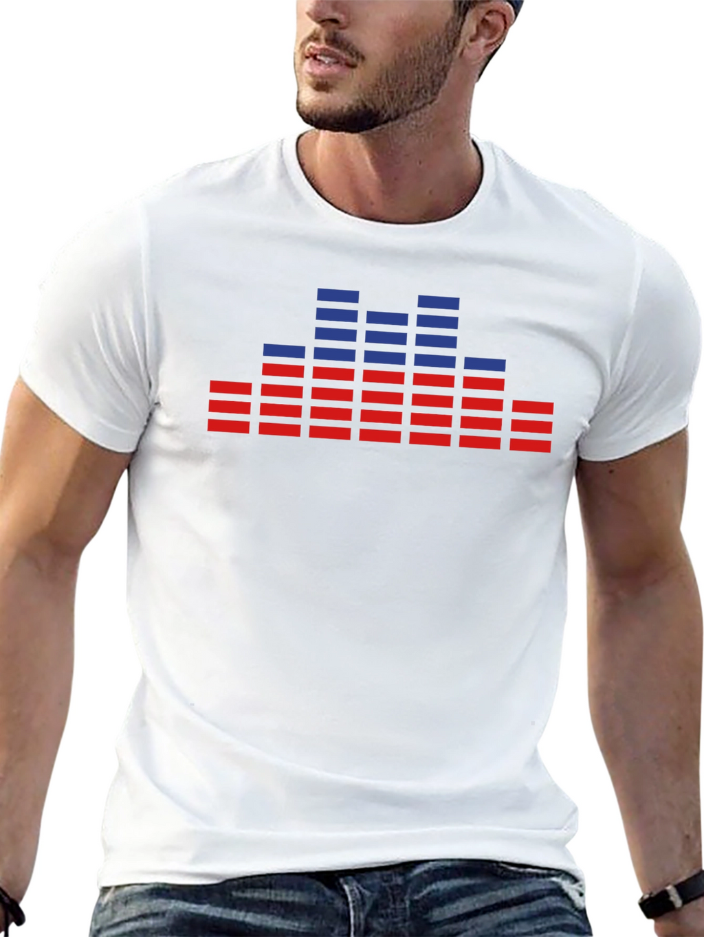 Equalizer Graphic Tee - Sound Reactive Shirt