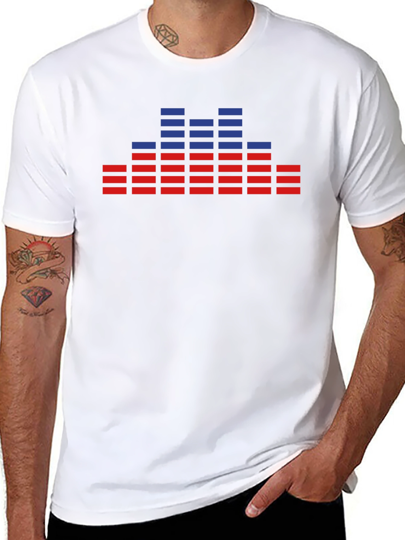 Equalizer Graphic Tee - Sound Reactive Shirt