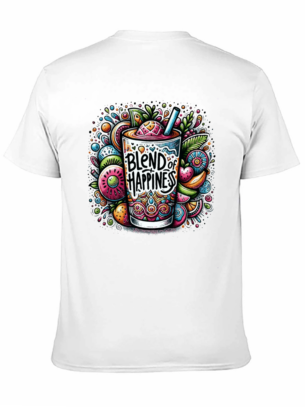 Blend of Happiness Graphic Tee - Black T-Shirt