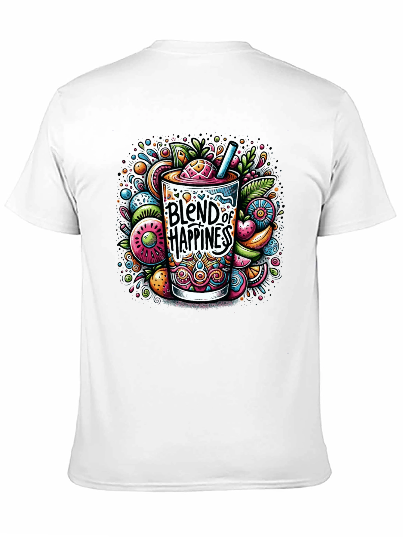 Blend of Happiness Graphic Tee - Black T-Shirt