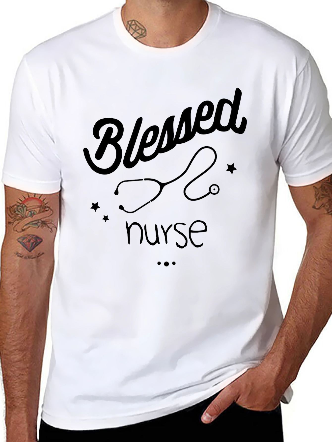 Blessed Nurse T-Shirt - Stylish Appreciation Tee