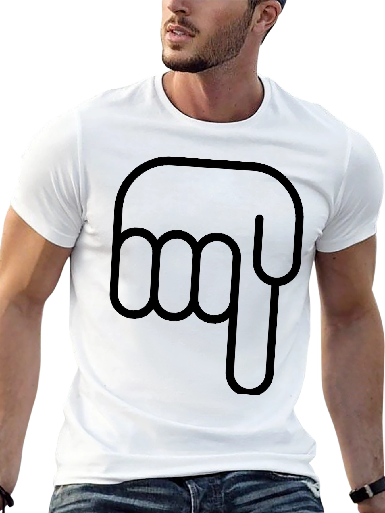 Pointing Down Graphic T-Shirt