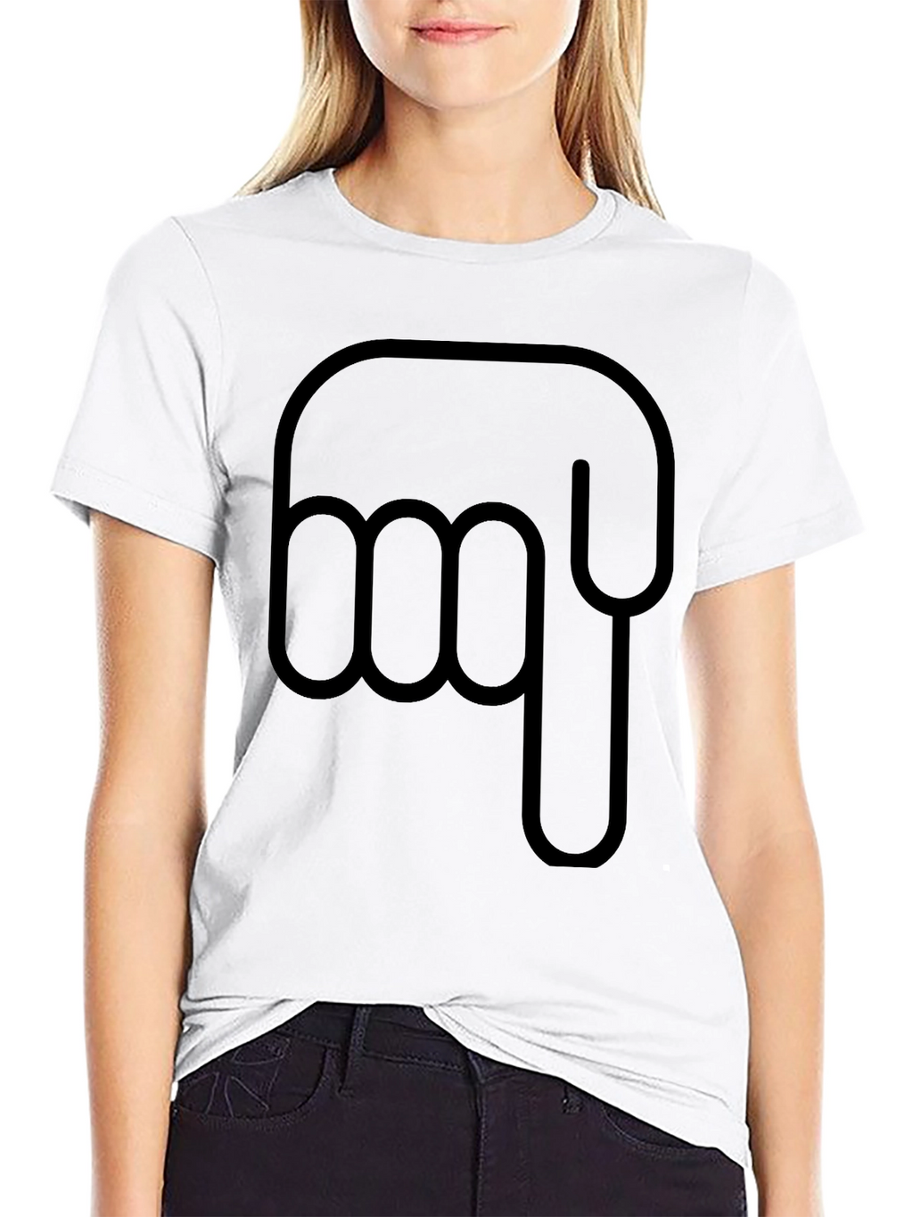 Pointing Down Graphic T-Shirt