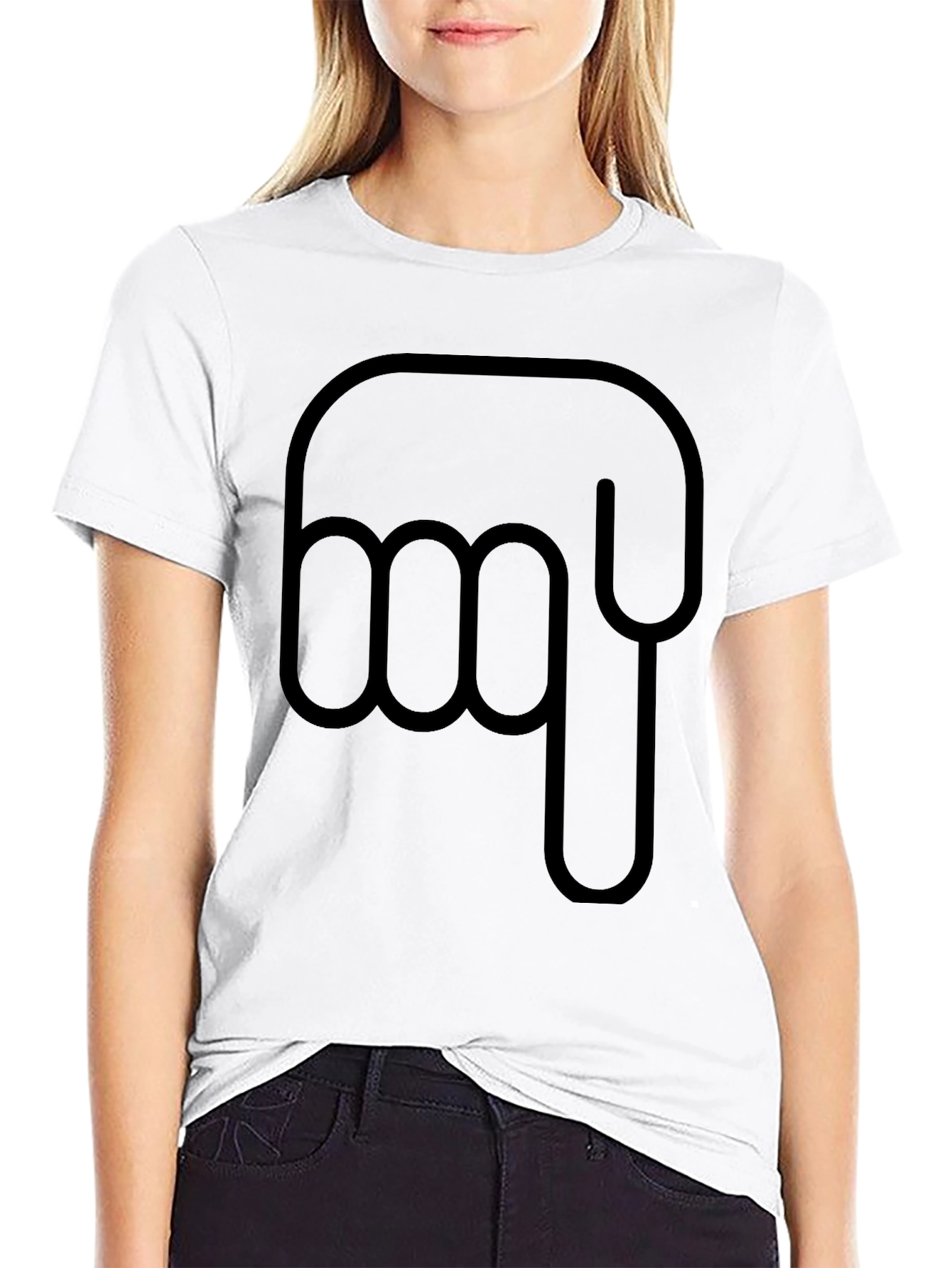 Pointing Down Graphic T-Shirt
