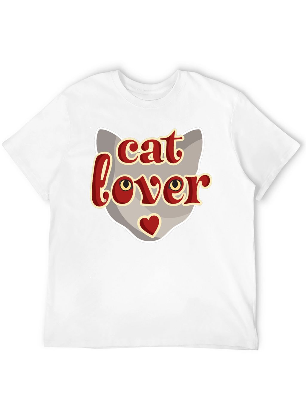Cat Lover Graphic T-Shirt - Black