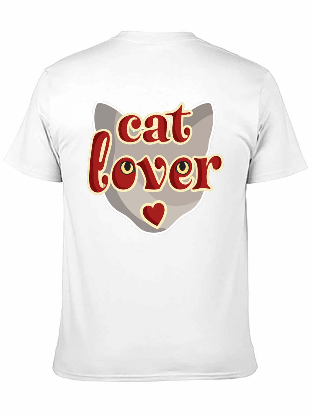 Cat Lover Graphic T-Shirt - Black
